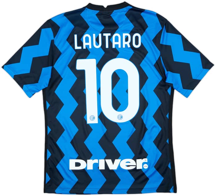 2020-21 Inter Milan Home Shirt Lautaro #10 - 9/10 - (M)