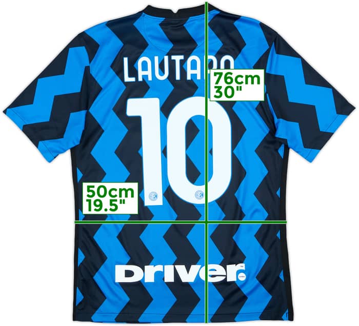 2020-21 Inter Milan Home Shirt Lautaro #10 - 9/10 - (M)