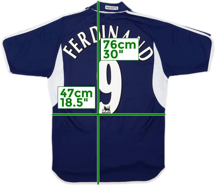2000-01 Tottenham Away Shirt Ferdinand #9 - 8/10 - (S)
