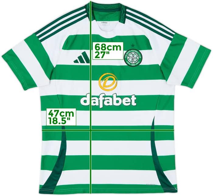2024-25 Celtic Home Shirt - 8/10 - (L)