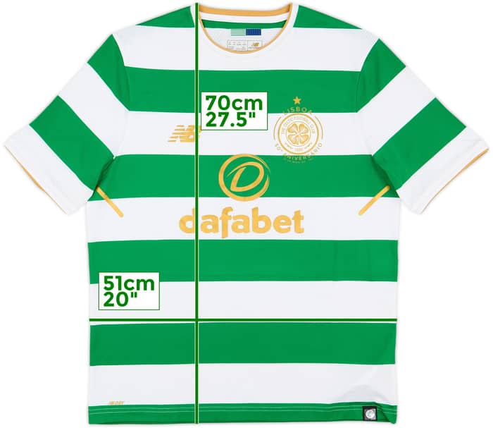 2017-18 Celtic 'Lisbon Lions 50th Anniversary' Home Shirt - 8/10 - (M)