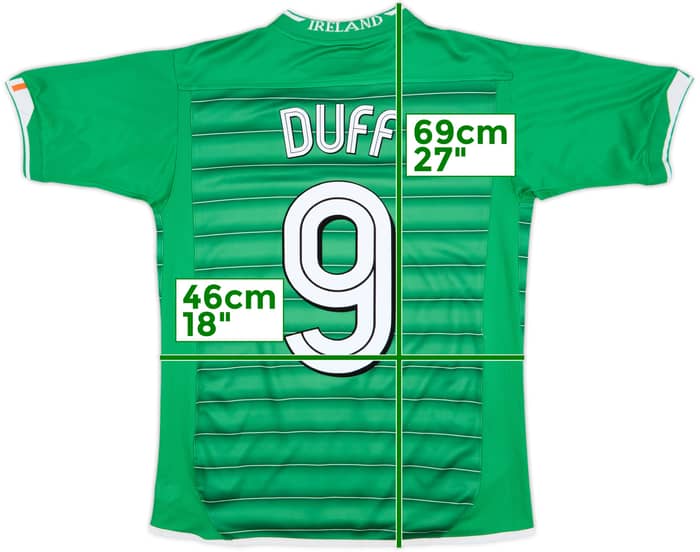 2003-04 Ireland Home Shirt Duff #9 - 8/10 - (XL.Boys)
