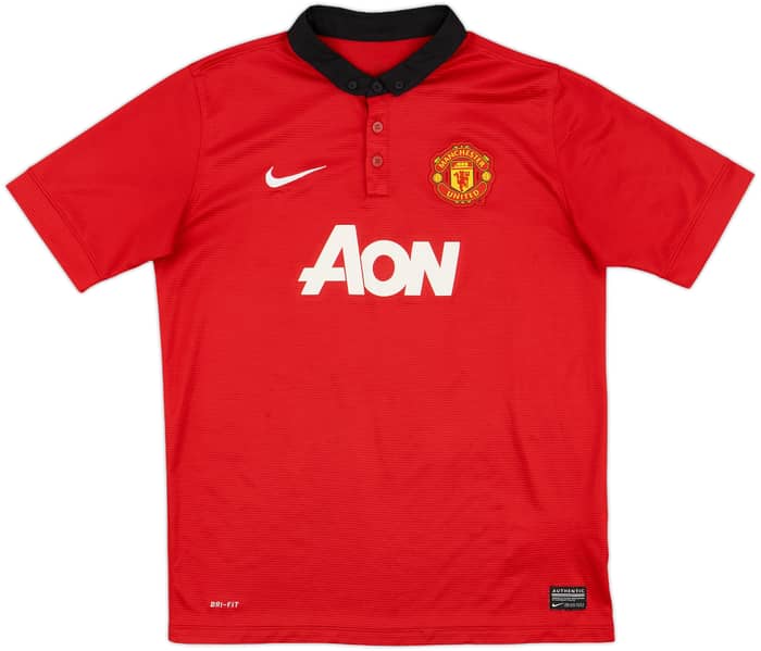 2013-14 Manchester United Home Shirt Januzaj #44 - 6/10 - (XL.Boys)