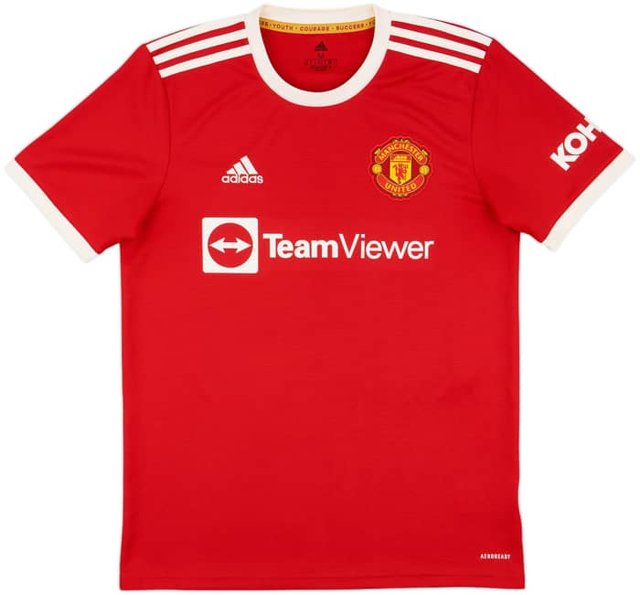 2021-22 Manchester United Home Shirt Cavani #7 - 8/10 - (M)