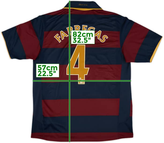 2007-08 Arsenal Third Shirt Fabregas #4 - 8/10 - (L)