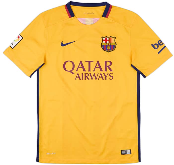 2015-16 Barcelona Away Shirt Suarez #9 - 8/10 - (S)