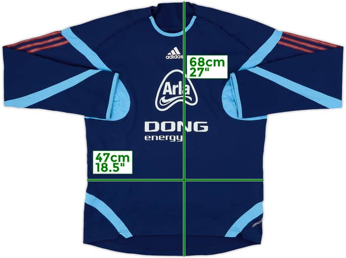 2006-08 Denmark adidas Formotion Sweat Top - 6/10 - (XL)