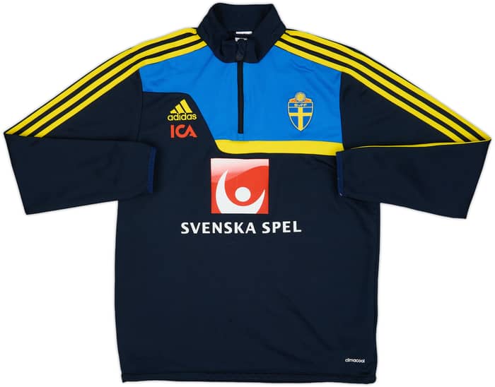 2013-14 Sweden adidas 1/4 Zip Training Top - 8/10 - (M/L)