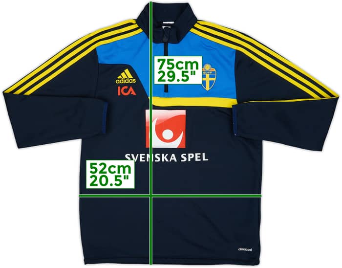 2013-14 Sweden adidas 1/4 Zip Training Top - 8/10 - (M/L)