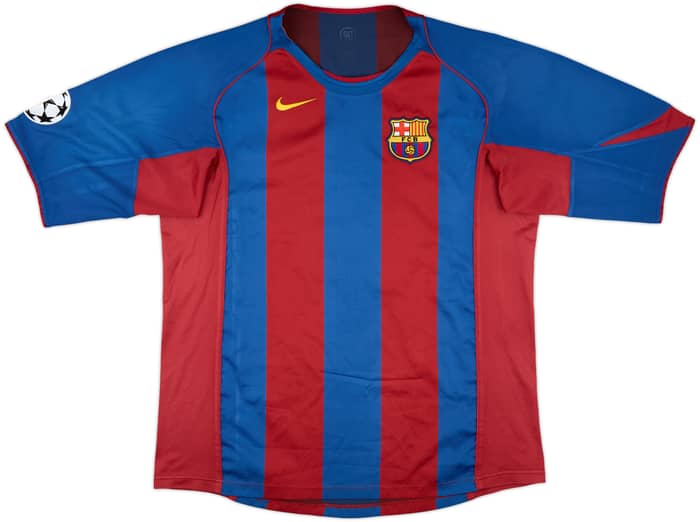 2004-05 Barcelona Home Shirt Ronaldinho #10 - 6/10 - (XXL)