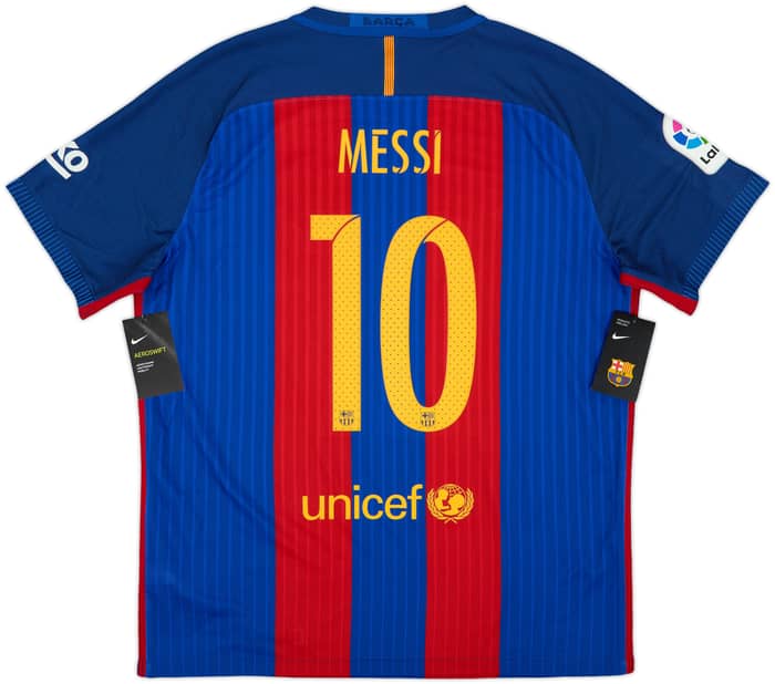 2016-17 Barcelona Authentic Home Shirt Messi #10 (XL)