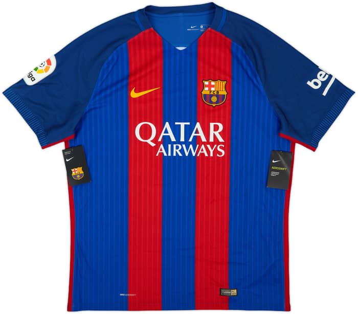 2016-17 Barcelona Authentic Home Shirt Messi #10 (XL)