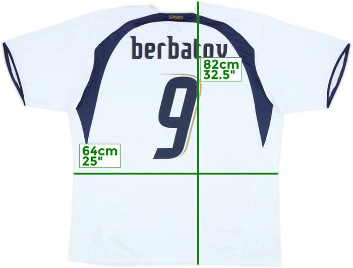 2006-07 Tottenham Home Shirt Berbatov #9 (XXL)