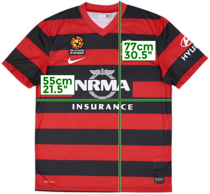 2012-14 Western Sydney Wanderers Home Shirt - 8/10 - (L)