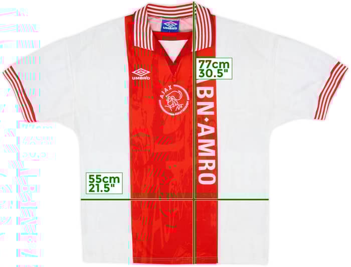 1997-98 Ajax Home Shirt #7 - 9/10 - (L)