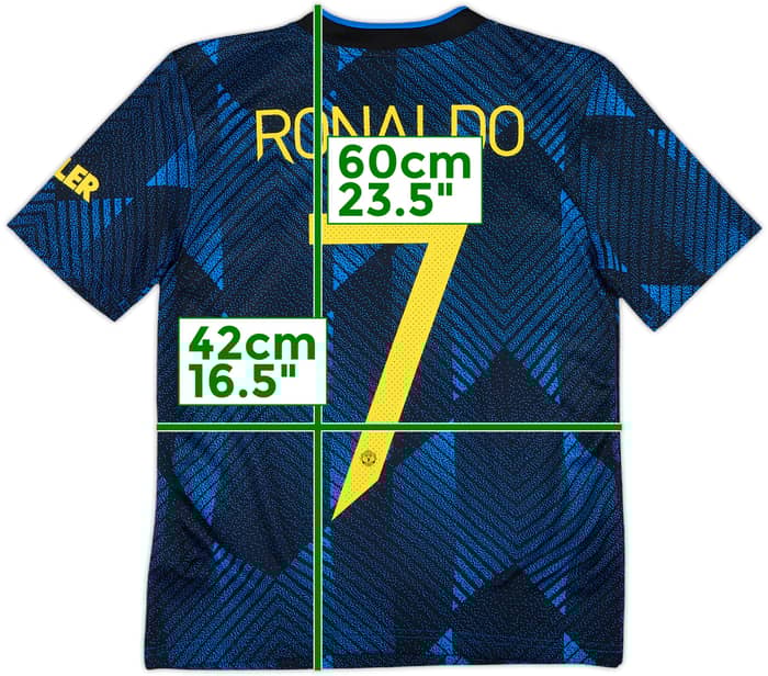 2021-22 Manchester United Third Shirt Ronaldo #7 - 10/10 - (M.Boys)