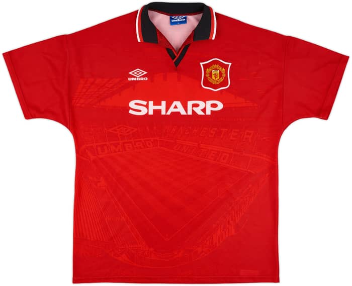 1994-96 Manchester United Home Shirt Keane #16 - 9/10 - (XL)