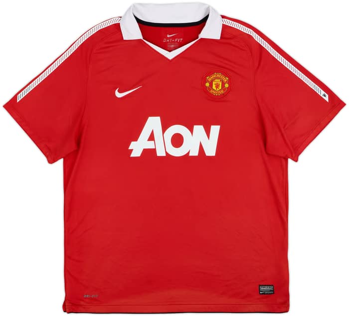 2010-11 Manchester United Home Shirt Rooney #10 - 8/10 - (XL)