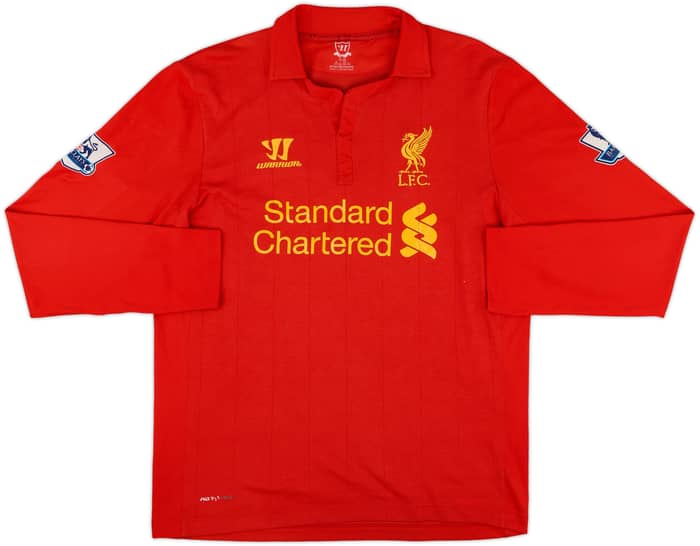 2012-13 Liverpool Home L/S Shirt Suarez #7 - 6/10 - (M)