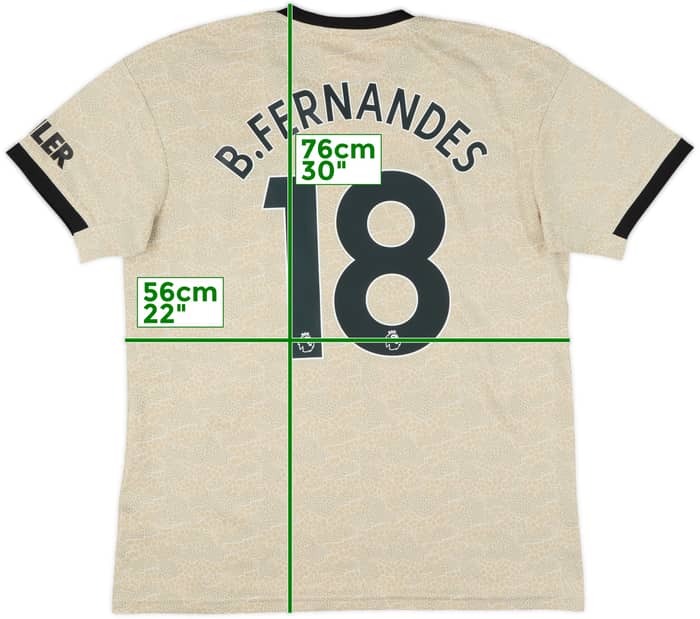 2019-20 Manchester United Away Shirt B.Fernandes #18 - 8/10 - (L)