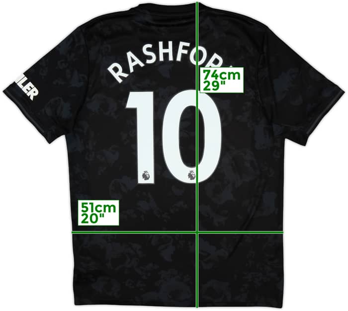 2019-20 Manchester United Third Shirt Rashford #10 - 8/10 - (L)