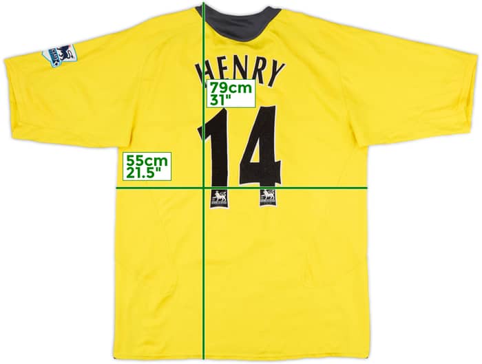 2005-06 Arsenal Away Shirt Henry #14 - 9/10 - (L)