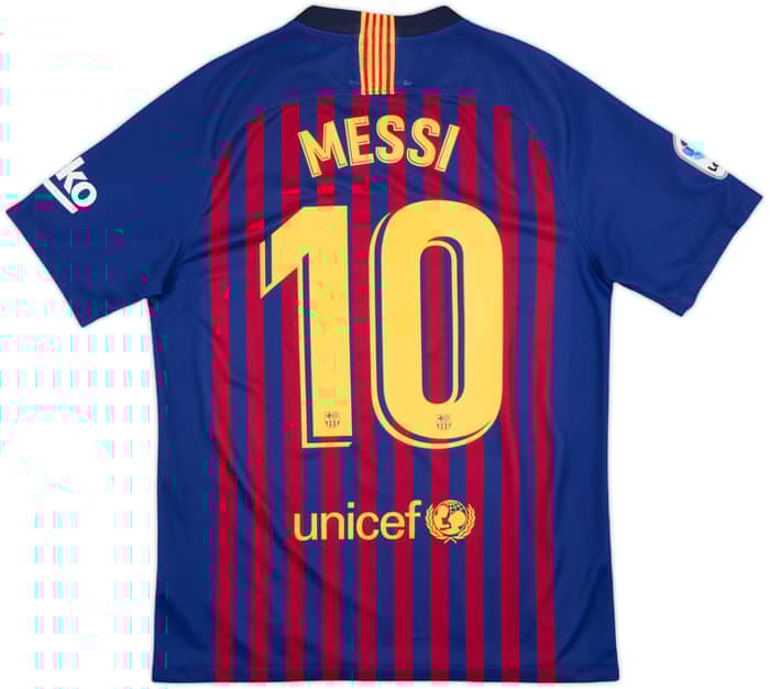 2018-19 Barcelona Home Shirt Messi #10 - 7/10 - (M)