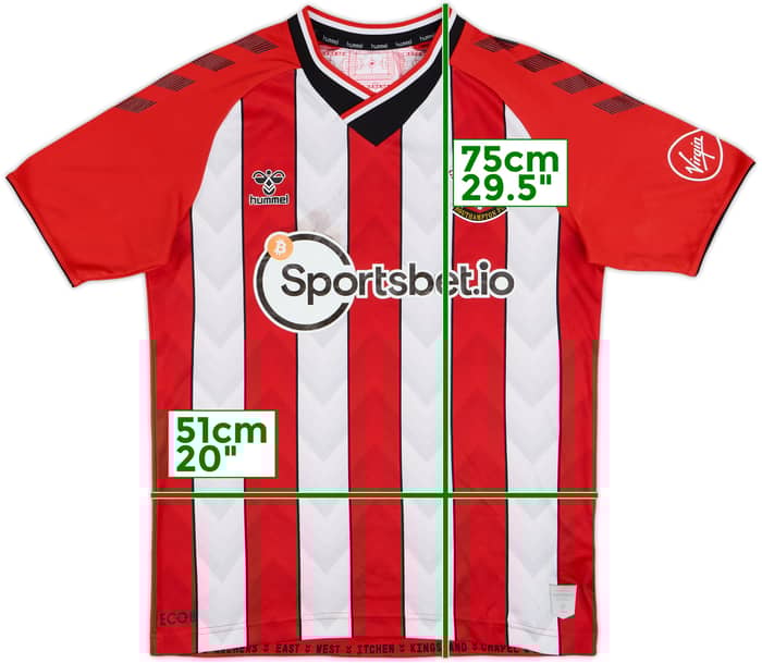 2021-22 Southampton Home Shirt Ward-Prowse #8 - 4/10 - (M)