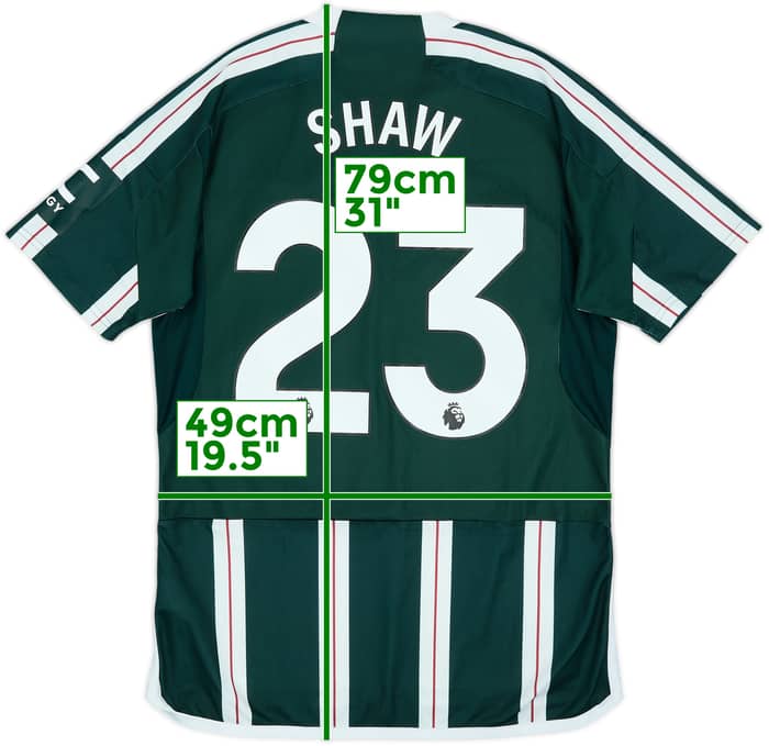 2023-24 Manchester United Away Shirt Shaw #23 - 9/10 - (M)