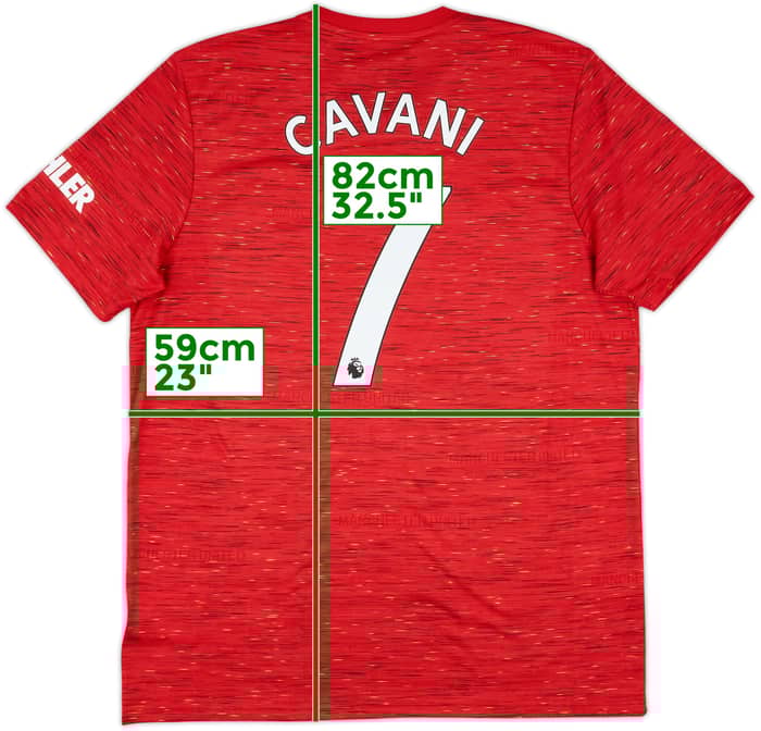 2020-21 Manchester United Home Shirt Cavani #7 - 10/10 - (XL)