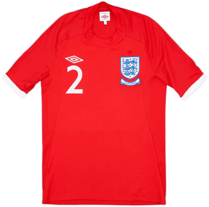 2010-11 England 'South Africa' Away Shirt Johnson #2 - 9/10 - (S)