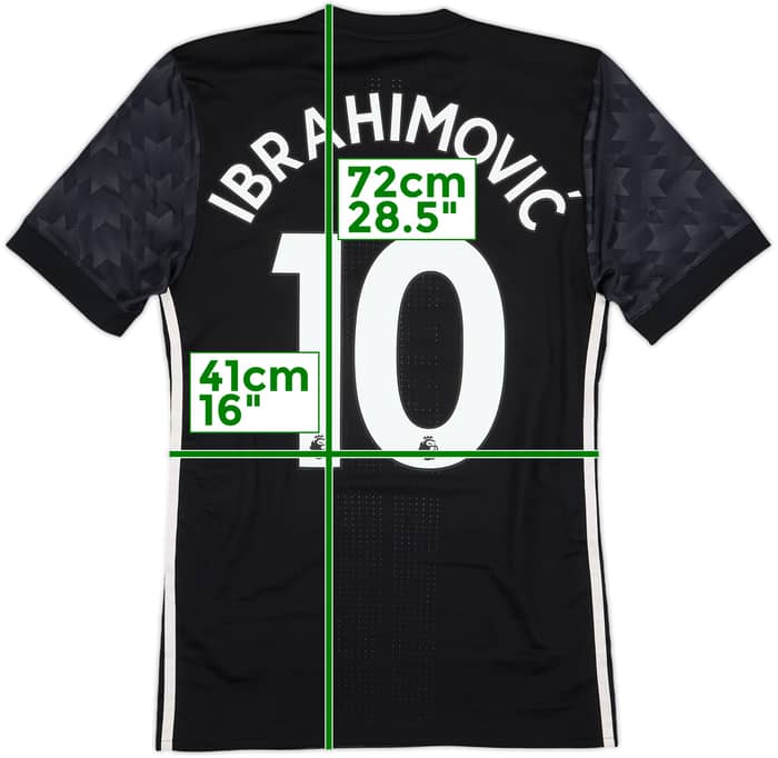 2017-18 Manchester United Authentic Away Shirt Ibrahimovic #10 - 9/10 - (S)