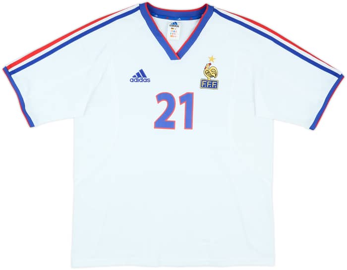 2002-03 France Women's Match Issue Away Shirt #21