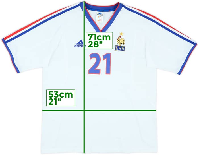 2002-03 France Women's Match Issue Away Shirt #21