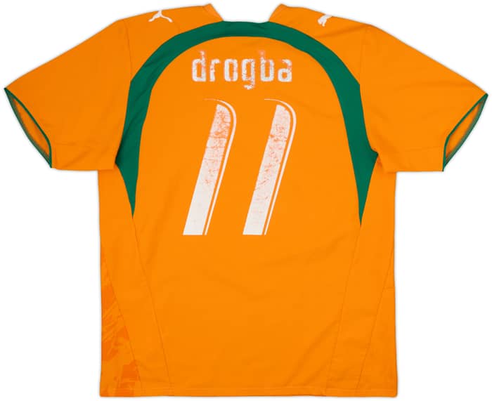 2006-07 Ivory Coast Home Shirt Drogba #11 - 4/10 - (L)