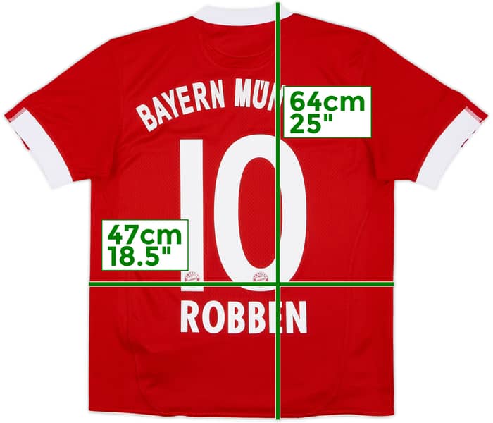 2009-10 Bayern Munich Home Shirt Robben #10 - 8/10 - (XL.Boys)