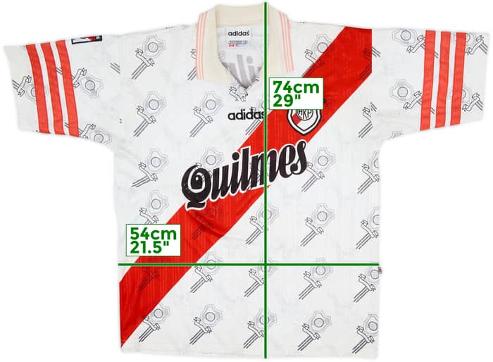 1996-98 River Plate Home Shirt - 8/10 - (L)