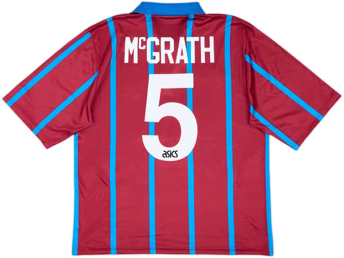 1993-95 Aston Villa Home Shirt McGrath #5 - 8/10 - (L)