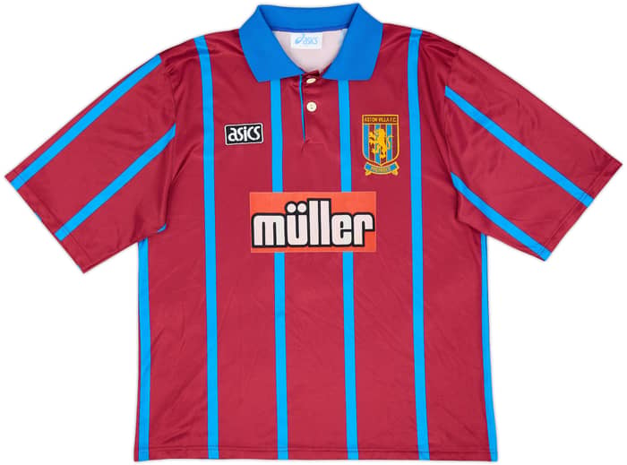 1993-95 Aston Villa Home Shirt McGrath #5 - 8/10 - (L)