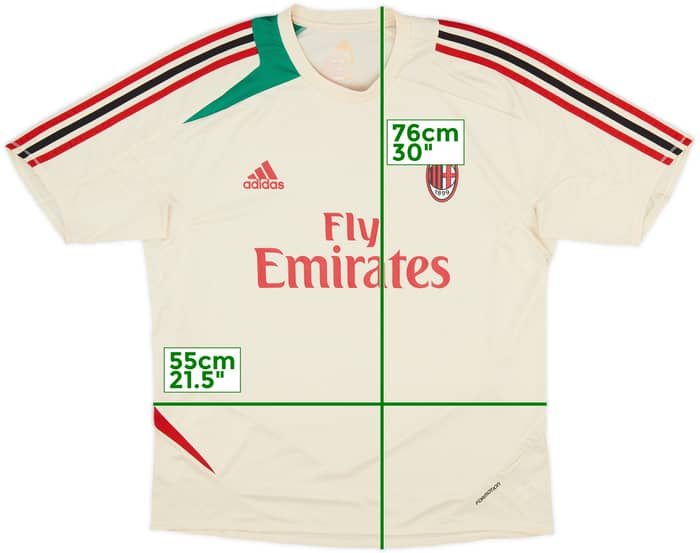 2012-13 AC Milan Formotion Training Shirt - 9/10 - (XXL)