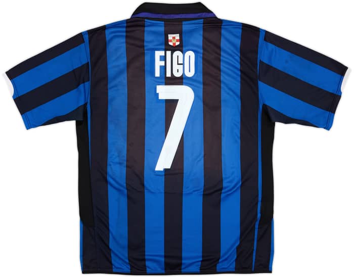 2008-09 Inter Milan Home Shirt Figo #7 - 4/10 - (XL)