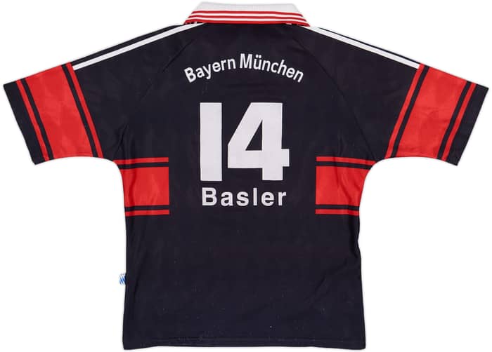 1997-99 Bayern Munich Home Shirt Basler #14 - 6/10 - (XL.Boys)