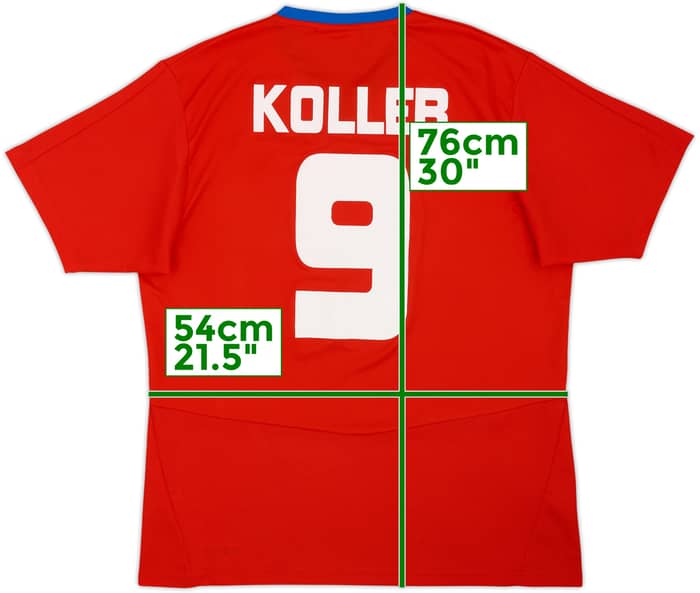2008-09 Czech Republic Home Shirt Koller #9 - 8/10 - (L)