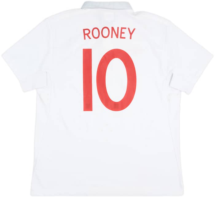 2009-10 England Home Shirt Rooney #10 - 5/10 - (XL)
