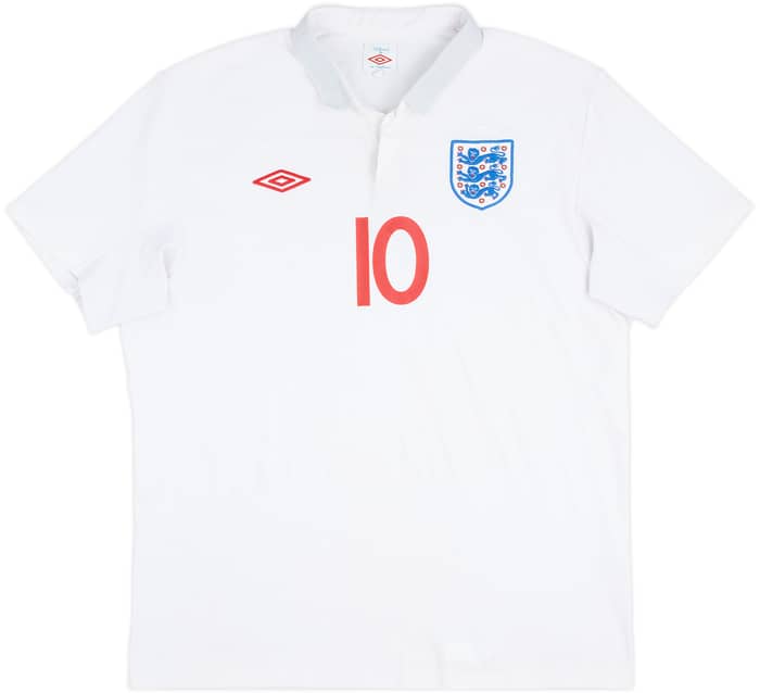 2009-10 England Home Shirt Rooney #10 - 5/10 - (XL)