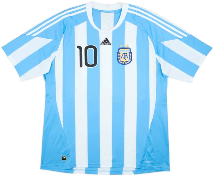 2010-11 Argentina Home Shirt Messi #10 - 6/10 - (XXL)