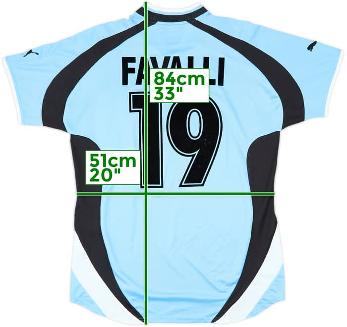 2000-01 Lazio Home Shirt Favalli #19 - 7/10 - (L)
