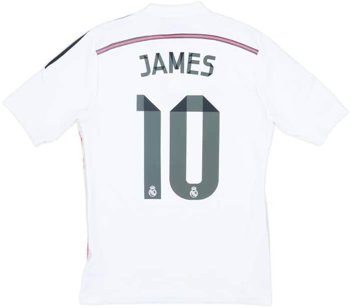 2014-15 Real Madrid Home Shirt James #10 - 6/10 - (S)