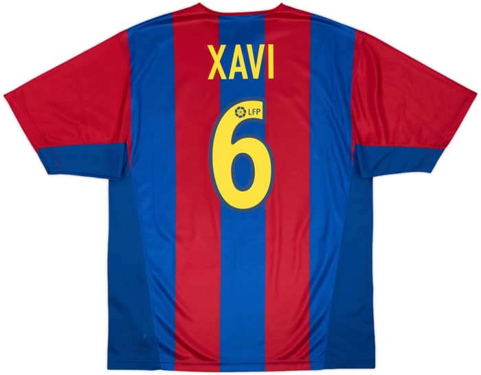 2002-03 Barcelona Basic Home Shirt Xavi #6 - 10/10 - (XL)