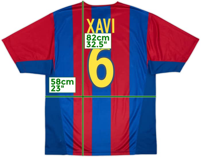 2002-03 Barcelona Basic Home Shirt Xavi #6 - 10/10 - (XL)